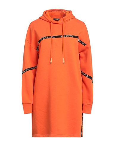 CAVALLI CLASS Short dress Orange 65% Cotton, 35% Polyester