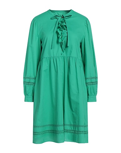 MAX&Co. Short dress Green 100% Cotton