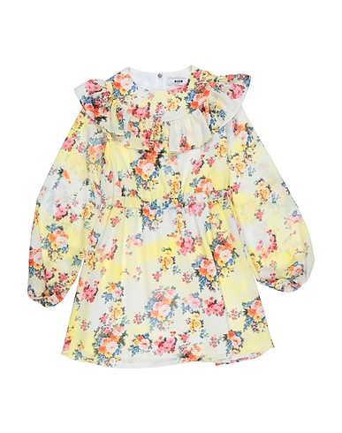 MSGM Dress Light yellow 100% Polyester