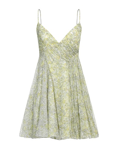 GIOVANNI BEDIN Short dress Yellow 100% Silk