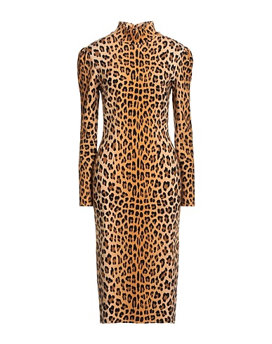 BLUMARINE Midi dress Beige 68% Viscose, 32% Polyester