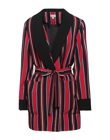 ROSAMUND MOISELLE Shirt dress Black 94% Polyester, 6% Polyurethane