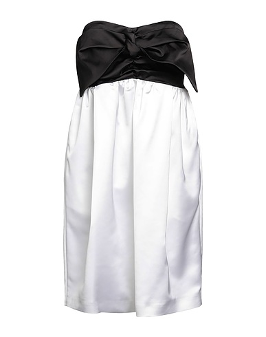 JIJIL Short dress White 96% Polyester, 4% Elastane, Acetate, Polybutylene