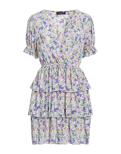 VANESSA SCOTT Short dress Purple 100% Polyester
