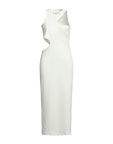 VICOLO Long dress Ivory 95% Polyester, 5% Elastane