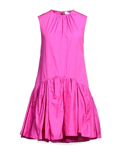 MSGM Short dress Fuchsia 100% Polyester, Polyamide