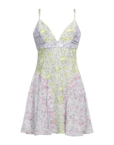 GIOVANNI BEDIN Short dress Pastel yellow 100% Silk