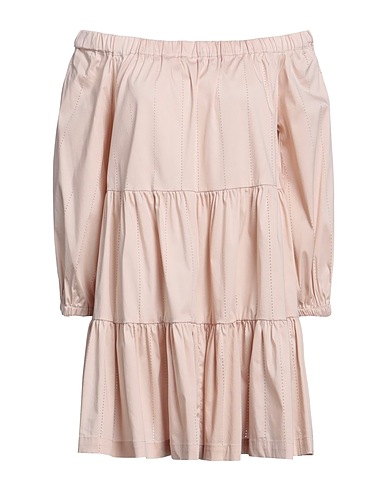 SEMICOUTURE Short dress Light pink 79% Cotton, 18% Polyamide, 3% Elastane