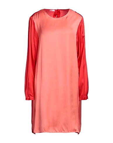 ROSSOPURO Vestito corto Corallo 100% Viscosa