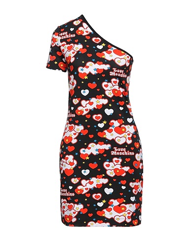 LOVE MOSCHINO Mini dresses 93% Cotton, 7% Elastane