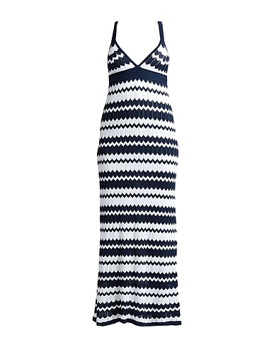 P.A.R.O.S.H. Midi dress Blue 80% Viscose, 20% Polyamide