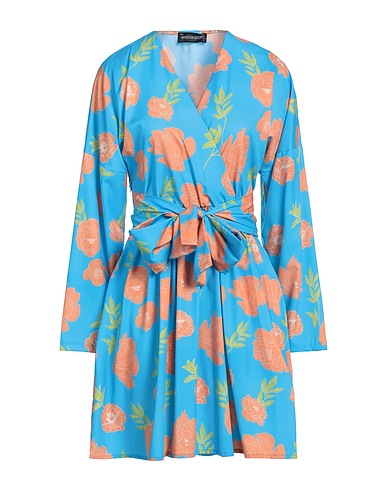 VANESSA SCOTT Short dress Azure 100% Polyester