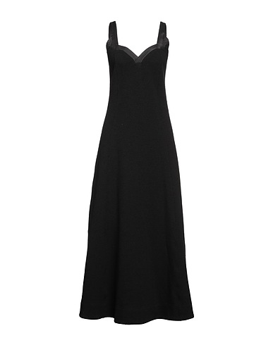 JIL SANDER Vestito lungo Nero 57% Cotone, 42% Poliammide, 1% Elastan