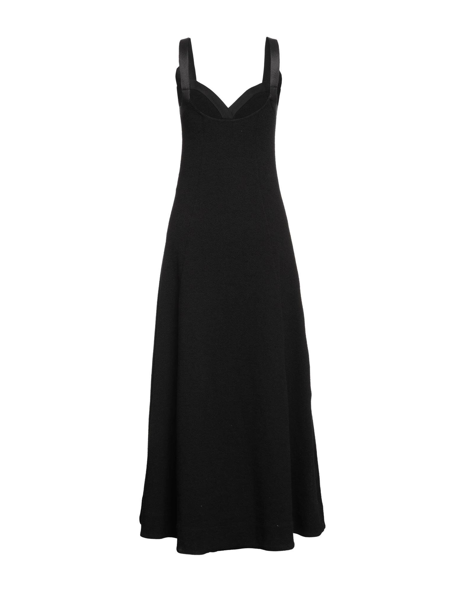 格安JIL SANDER ブラックロングドレス Jil Sander Long dress with black ruffles | TheDoubleF