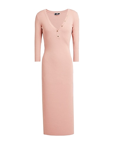 ELISABETTA FRANCHI Robe mi-longue 72% Viscose, 28% Polyester, Métal
