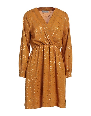 BOUTIQUE de la FEMME Short dress Camel 100% Polyester