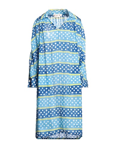 MARNI Midi dress Azure 100% Ramie