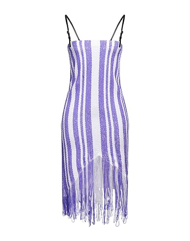 JW ANDERSON Midi dress Purple 65% Polyamide, 35% Cotton, Nylon