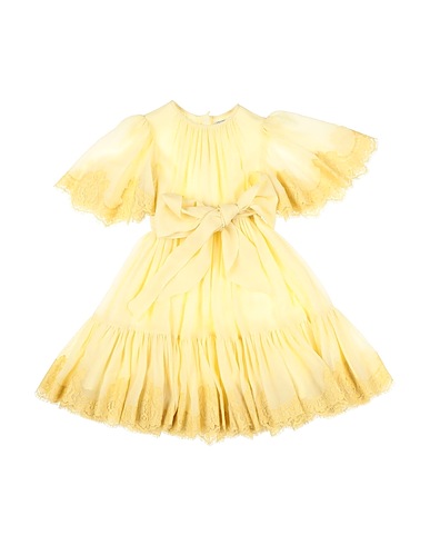 DOLCE&GABBANA Dress Pastel yellow 100% Silk