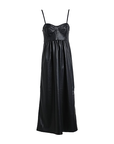 TOPSHOP Vestito midi Nero 100% Poliuretano