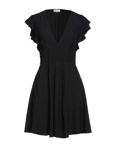 REDValentino Kurzes Kleid Schwarz 70% Acetat, 30% Viskose