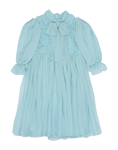 DOLCE&GABBANA Baby dress Sky blue 100% Silk