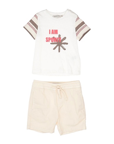 MANUEL RITZ Outfits Beige 95% Cotton, 5% Elastane