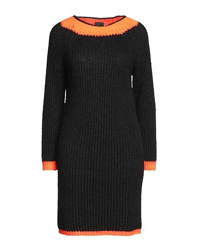 MARC ELLIS Short dress Black 57% Acrylic, 29% Polyamide, 7% Wool, 7% Viscose
