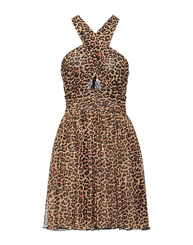 ANIYE BY Short dress Dark brown 92% Polyester, 8% Elastane
