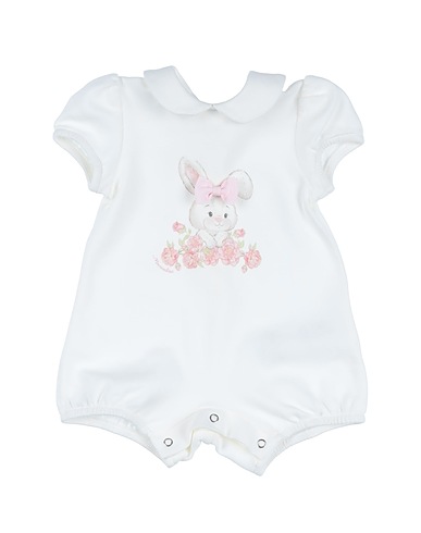 MONNALISA Baby jumpsuit Ivory 100% Cotton