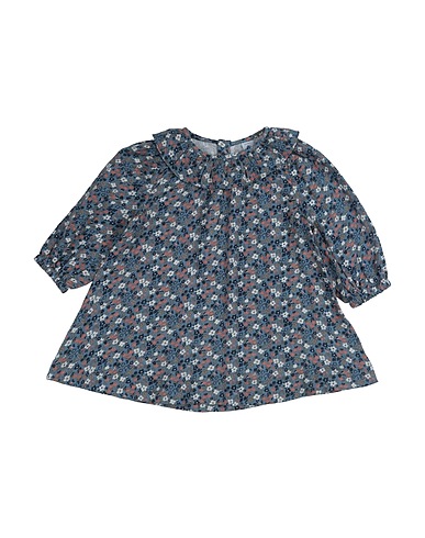 PETIT BATEAU Kleid Taubenblau 100% Baumwolle