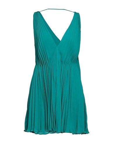 VALENTINO GARAVANI Pleated dress Deep teal 100% Silk