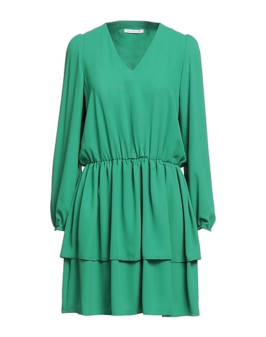 BIANCOGHIACCIO Kurzes Kleid Grün 100% Polyester