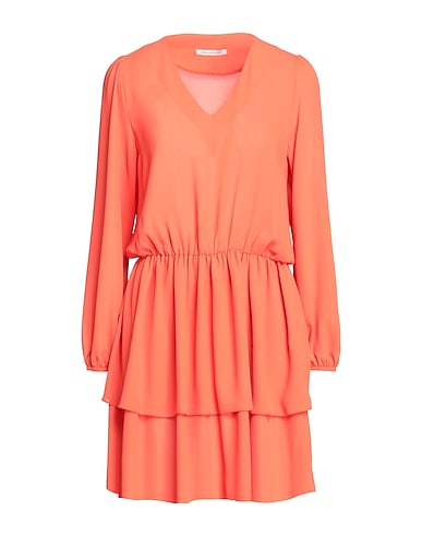 BIANCOGHIACCIO Short dress Orange 100% Polyester