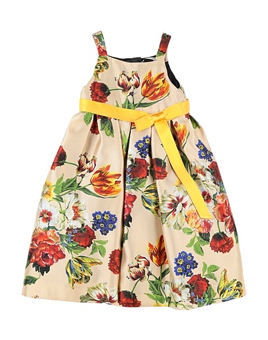 DOLCE&GABBANA Vestido para bebé  Beige 80% Silk, 20% Polyamide