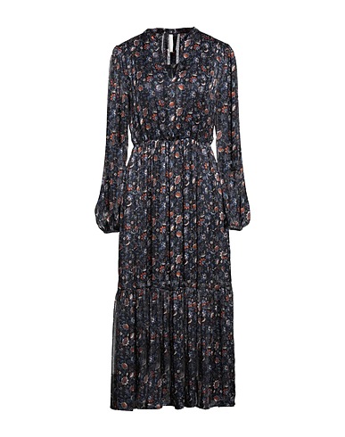 PEPE JEANS ひざ丈ワンピース ミッドナイトブルー ポリエステル 100%