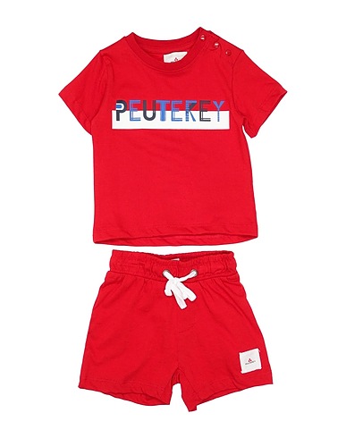 PEUTEREY Babykleidung-Set  Rot 100% Baumwolle