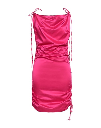 JIJIL Short dress Fuchsia 58% Cotton, 35% Silk, 7% Elastane