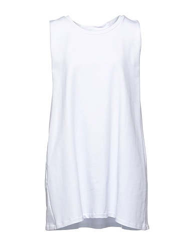 WOOL & CO Short dress White 95% Cotton, 5% Elastane