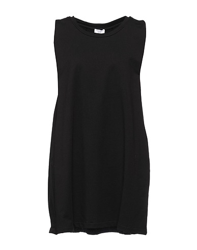 WOOL & CO Vestito corto Nero 95% Cotone, 5% Elastan