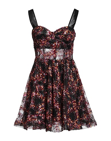 FELEPPA Short dress Black 92% Polyester, 8% Elastane
