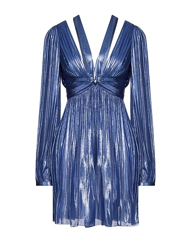 ALBERTA FERRETTI Short dress Slate blue 63% Silk, 37% Polyamide