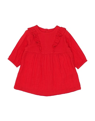 PETIT BATEAU Vestido para bebé  Red 100% Organic cotton
