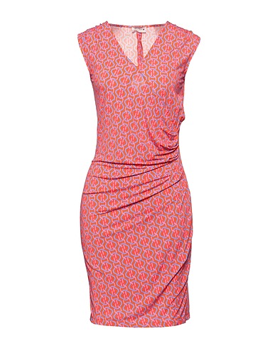 STELLA BRUNI Short dress Orange 90% Viscose, 10% Elastane