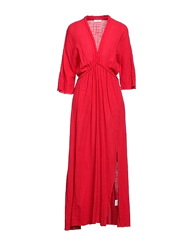 THE IVY Vestito lungo Rosso 100% Cotone