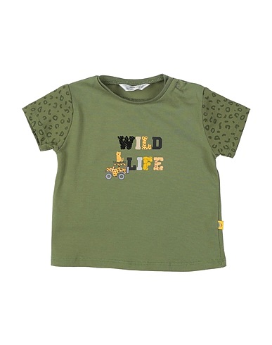MAYORAL T-shirt Military green 95% Cotton, 5% Elastane
