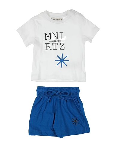 MANUEL RITZ Completo Baby  Bianco 100% Cotone