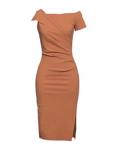 CHIARA BONI LA PETITE ROBE Midi dress Camel 72% Polyamide, 28% Elastane