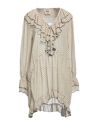 5RUE Short dress Beige 100% Polyester