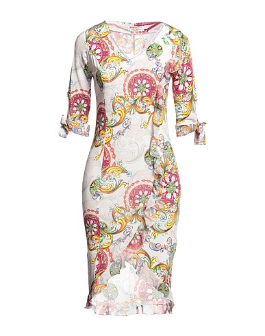 EAN 13 Short dress White 92% Viscose, 8% Elastane